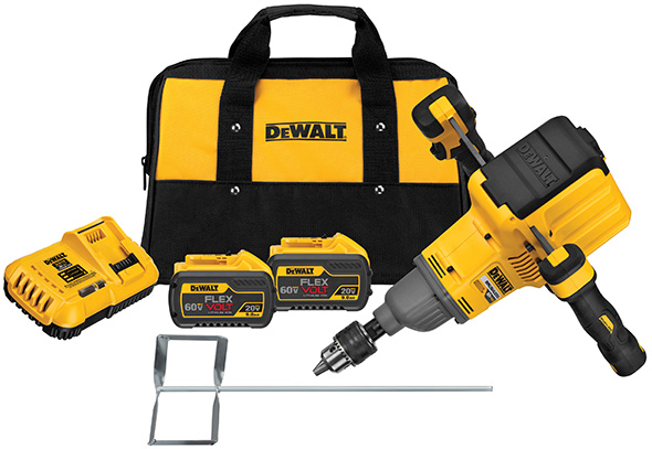 Новая модель миксера FlexVolt 60V Handles Mixer от компании Dewalt скоро выйдет в продажу