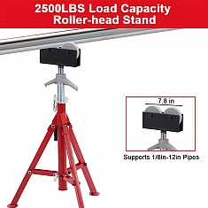 Голова складной регулируемой роликовой опоры для труб Remmers Mantis 1/8-12 Голова складной регулируемой роликовой опоры для труб Remmers Mantis 1/8-12