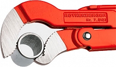 Применение газового ключа S-образные губки 45° Rothenberger Super S 45°-2"