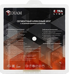 Упаковка алмазных отрезных кругов Diam Extra Line Turbo Гранит 300 мм